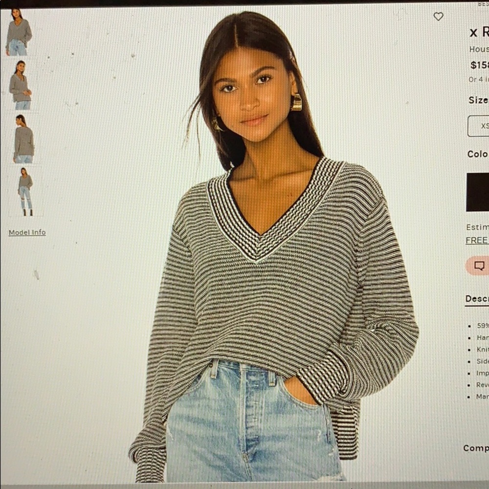 House of Harlow 1960 Shaun Sweater